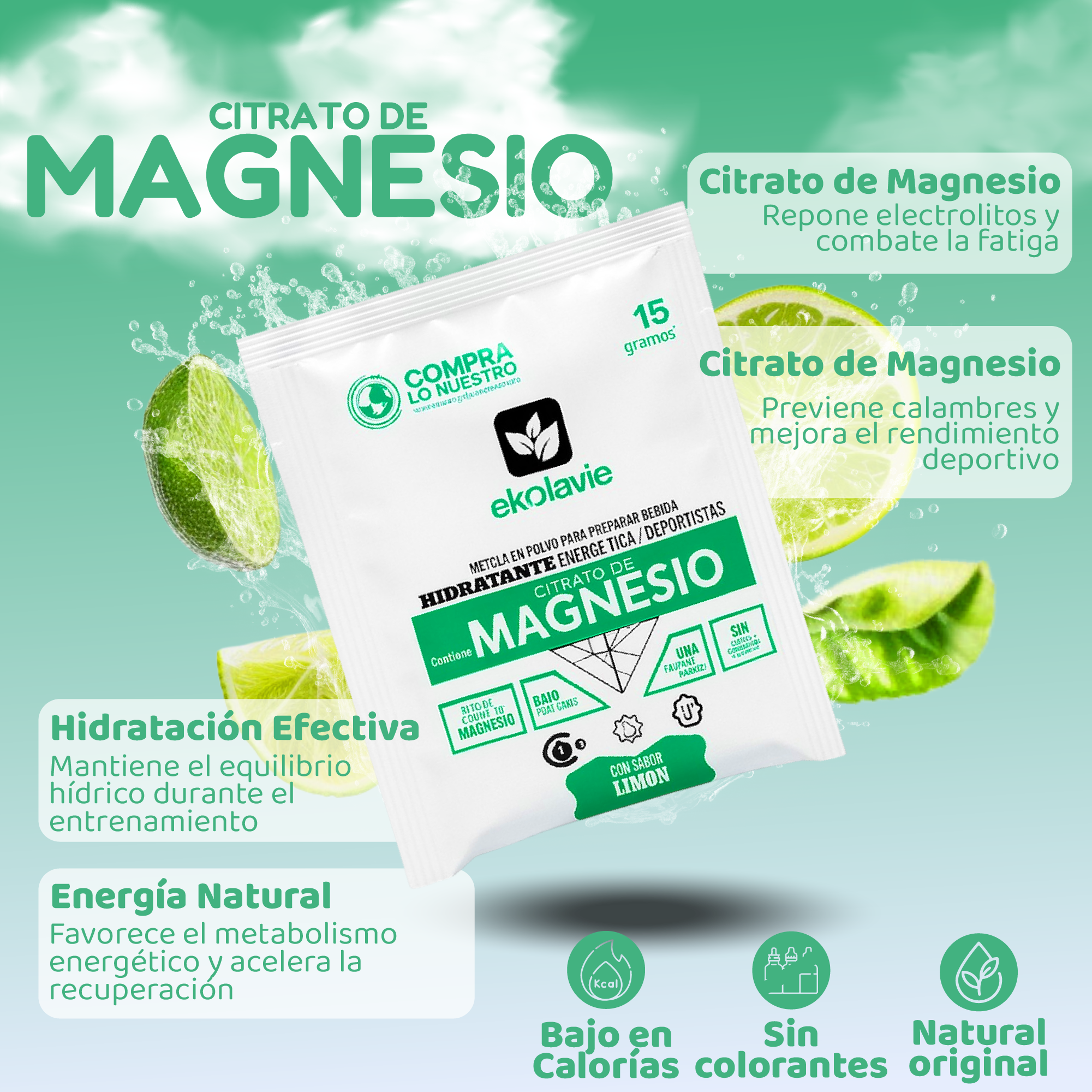 Vista 2 de X2 CLORURO MAGNESIO + X2 CITRATO SACHET